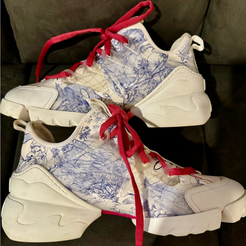 DIOR CHRONO Sneakers, multicolored with leather effect panels, extra shoelaces 7